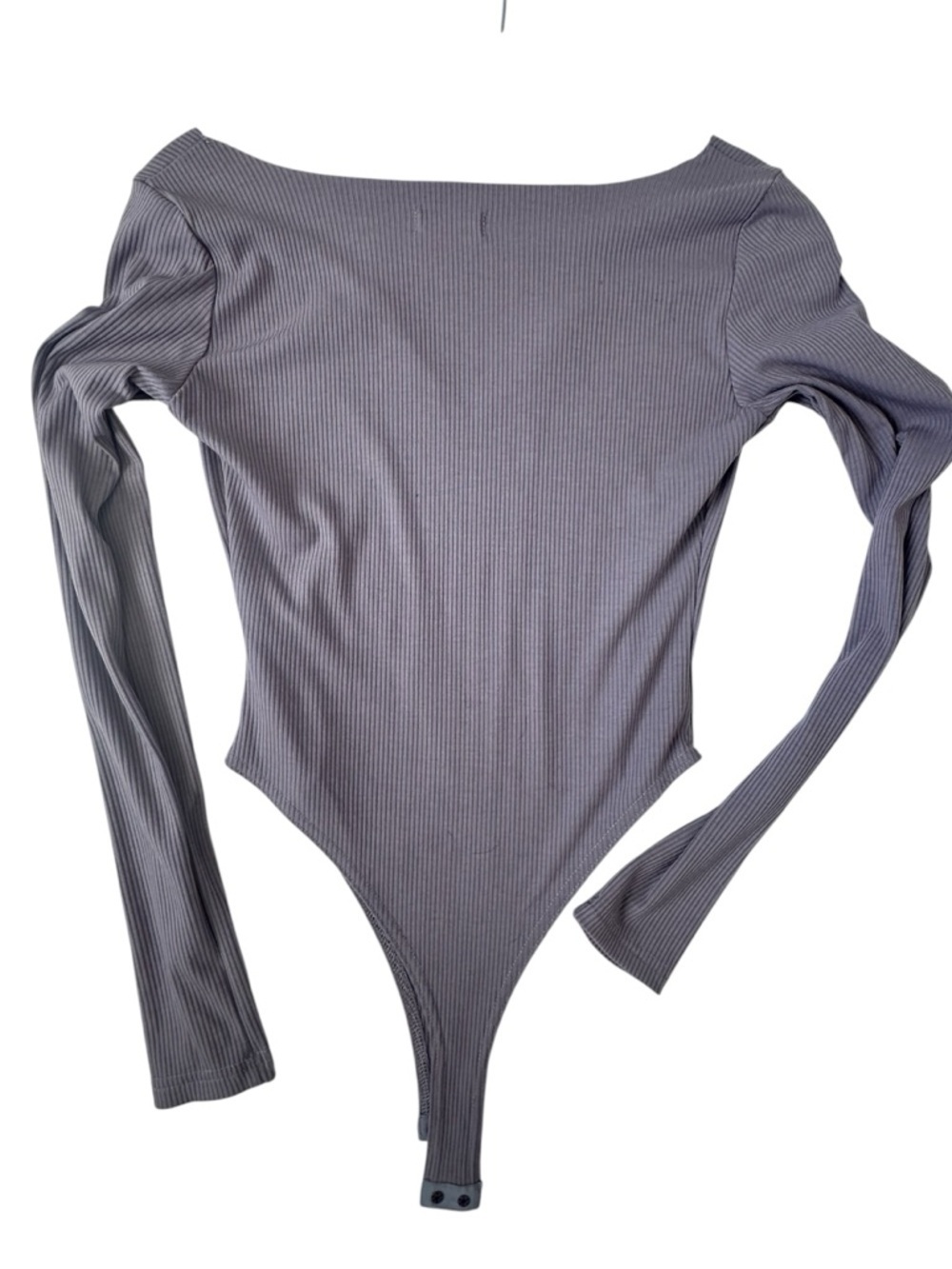 Meshki sZ XS V-Neck Ribbed Long Sleeve Bodysuit - Picture 2 of 6